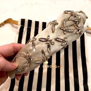 LeLe Sadoughi butterfly jeweled headband